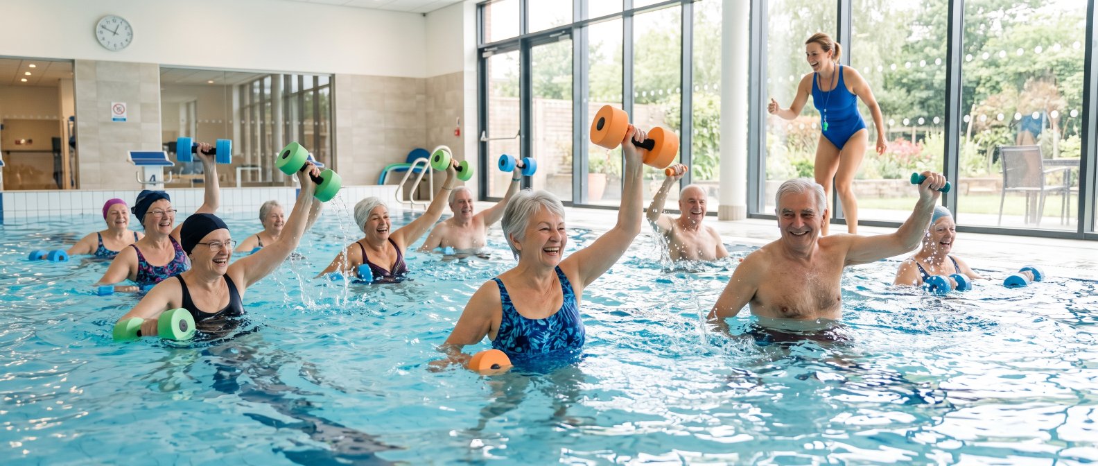 Cours d aquagym et de yoga doux pour seniors