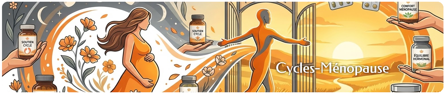 Solutions naturelles pour l'équilibre hormonal, le cycle et la ménopause