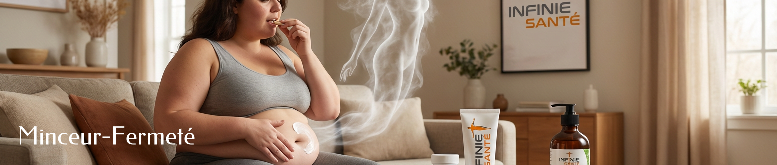 Produits cosmétiques naturels pour la minceur, le raffermissement et l'aspect peau d'orange