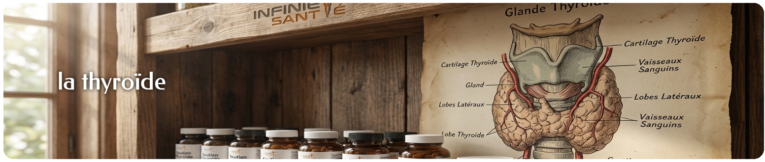 Compléments alimentaires naturels pour la thyroïde, gélules d'Iode naturel, Sélénium et L-Tyrosine pour le métabolisme