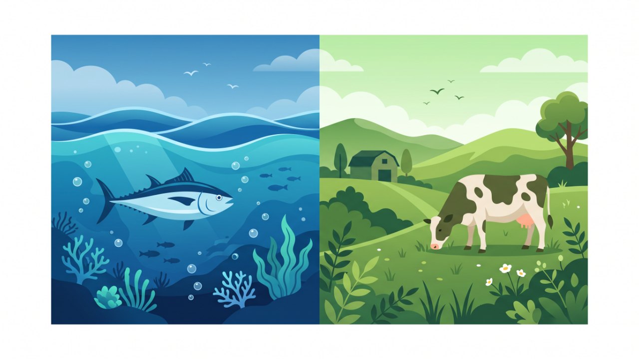 Comparatif visuel collagène marin contre collagène bovin