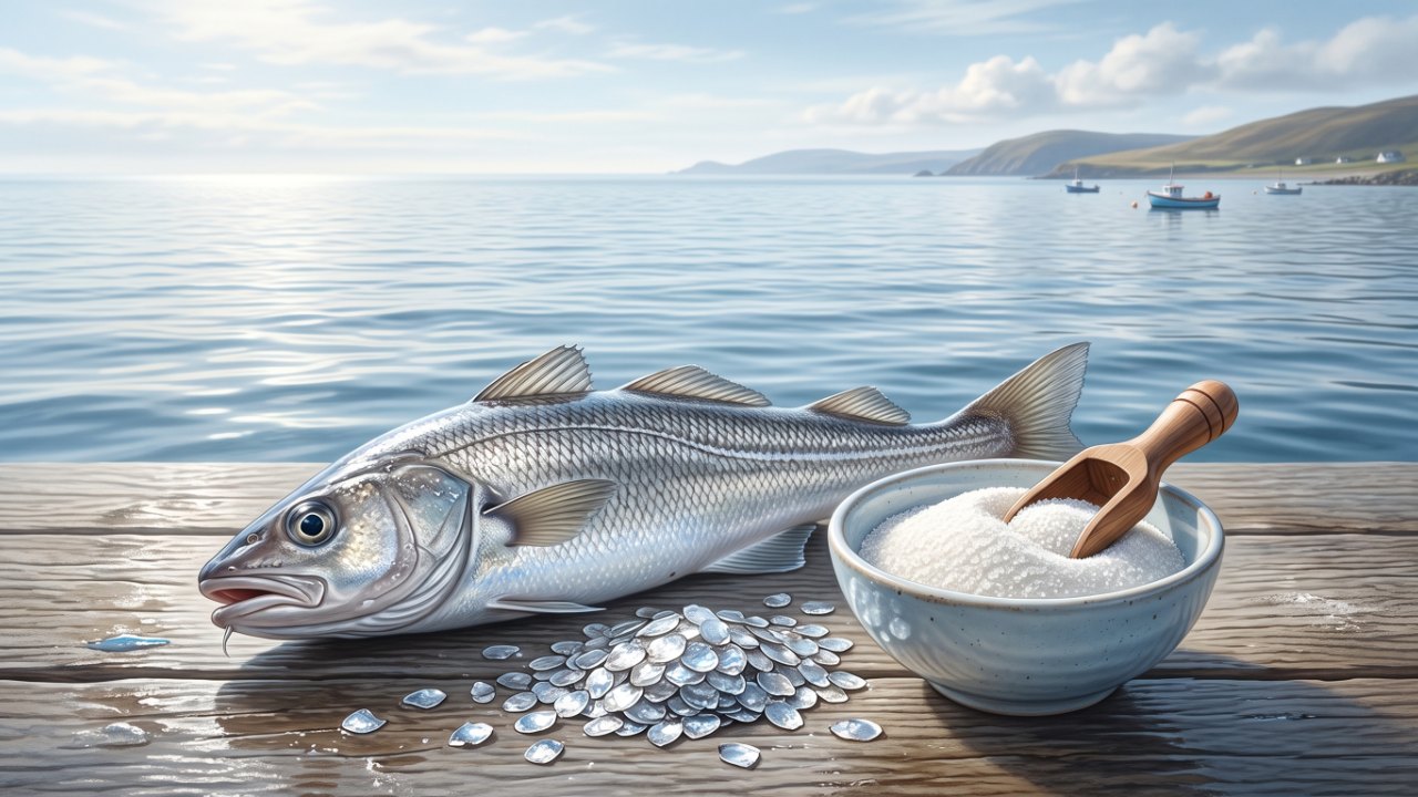 Collagène marin issu du poisson, ambiance mer et océan en illustration éditoriale