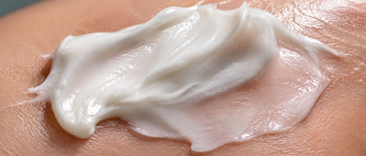 Crème au collagène formant un film hydratant à la surface de la peau