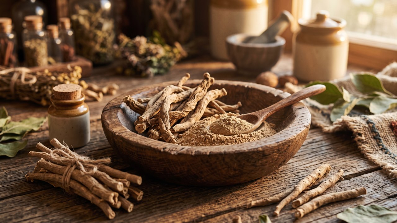 Ashwagandha (Withania somnifera), racine adaptogène