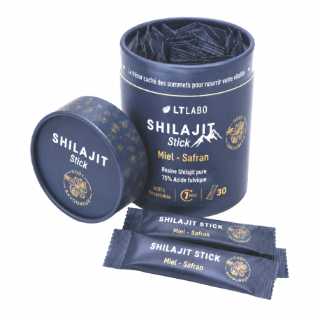 SHILAJIT Miel & Safran LT Labo, sticks nomades prêts à consommer